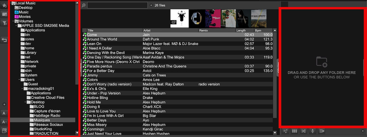 music library virtualdj