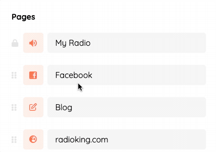 Customize the tabs of your radio app