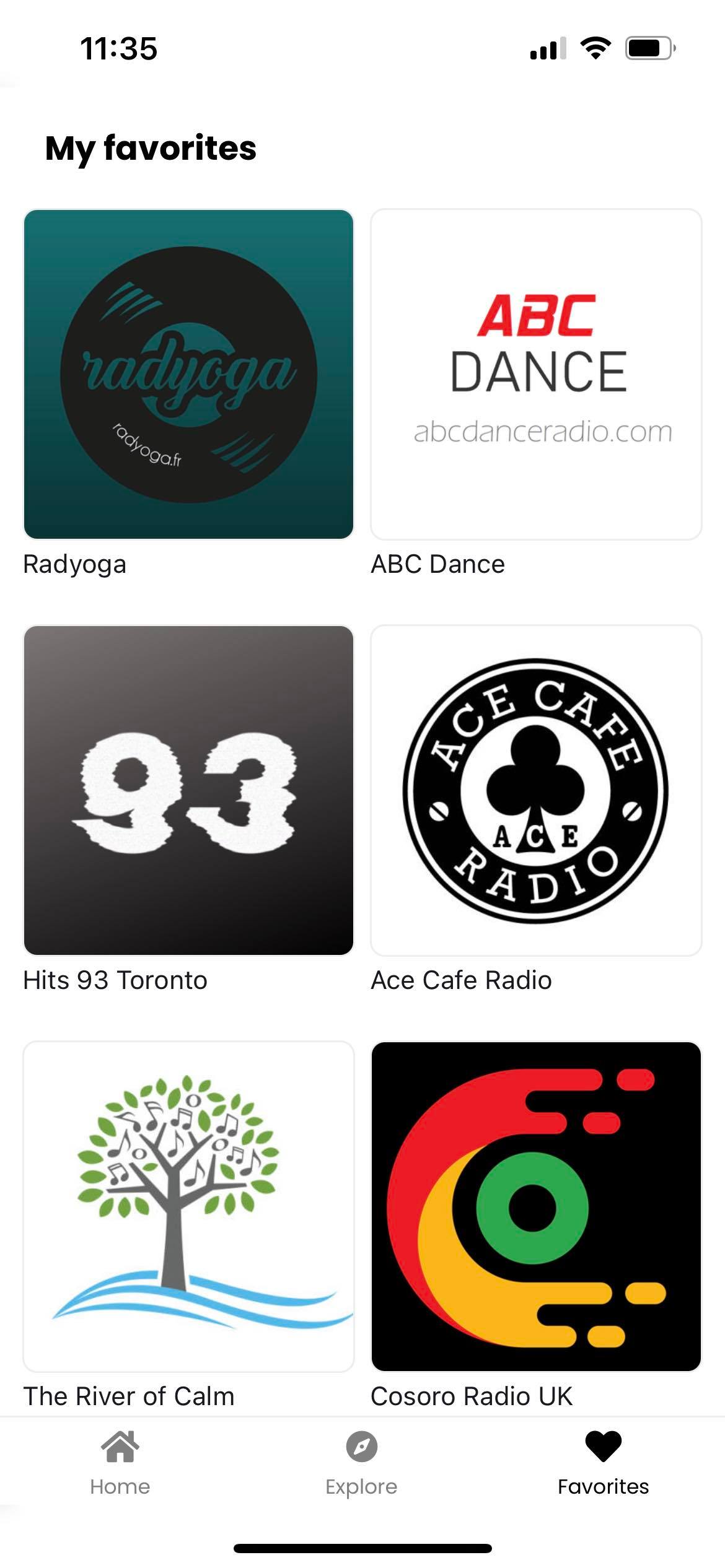 favourite online radios