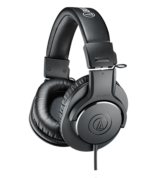 radio equipment: audio technica headphones