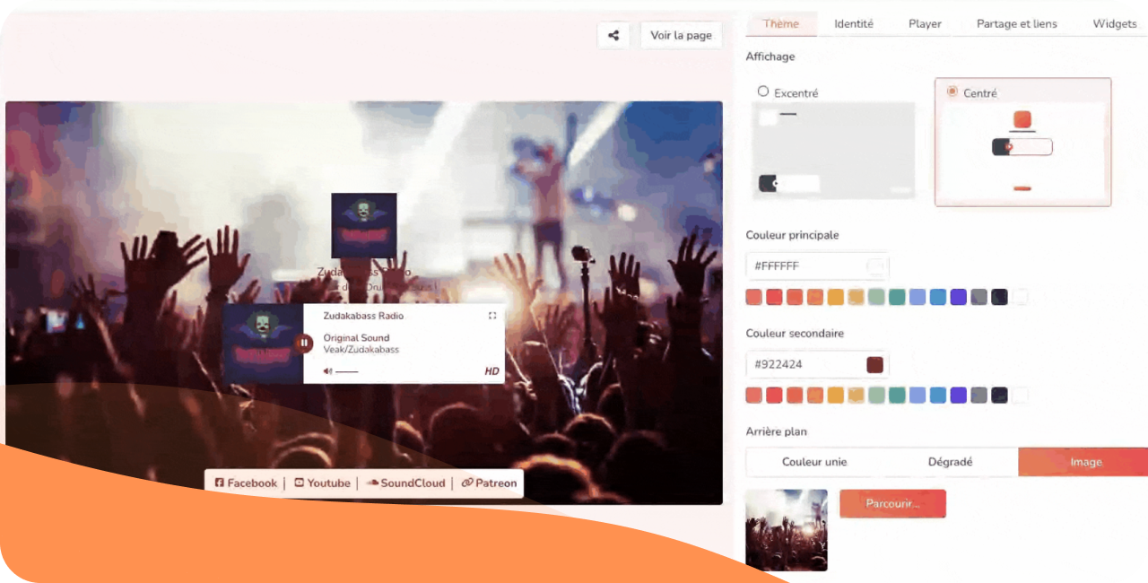 radio page in creation