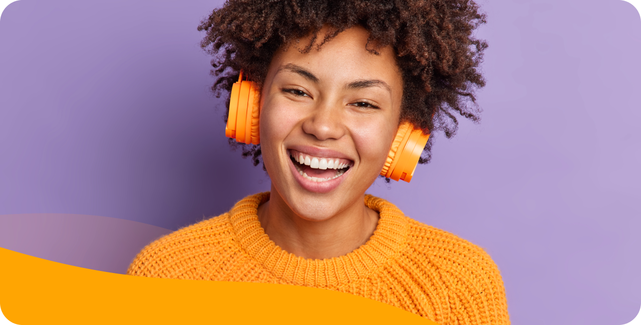 Lächeln Radiostimme